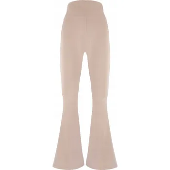 Dámské legíny Dámské legíny s žebrováním, béžové, Hoop, vel. XL