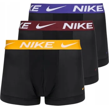 NIKE PÁNSKÉ BOXERKY SLIPY TRUNK 3KS ČERNÉ vel.M