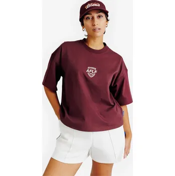 Pánské oblečení DECATHLON Dámský crop top s grafikou Heritage M FIALOVÁ