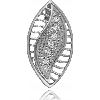 Přívěsek POSTŘÍBŘENÝ PŘÍVĚSEK S ZIRKONY (RHODIOVANÝ)