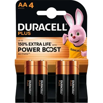 Článková baterie Duracell Plus POWER BOST AA 4ks MN1500B4