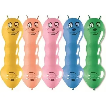 Balónek 50 ks balónky VESELÍ ČERVI, žížaly 70 cm