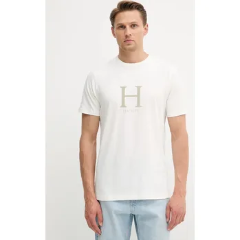 Pánské tričko Bavlněné tričko Hackett London HM5000002 béžová 01X, vel. XXL