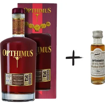 Rum Opthimus 25 Malt Whisky 0,7l 43% GB + miniatura