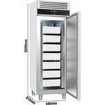 G.Gastro Lednice na ryby ECO - 0,68 x 0,81 m - 600L - s 1 dveřmi