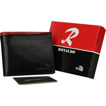 Peněženka Ronaldo Peněženka s červenou vsadkou K056 N992-VT BLACK-RED Velikost: ONE SIZE