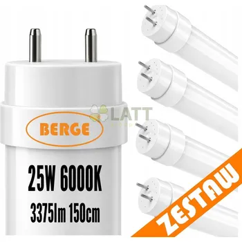 LED trubice 4x LED trubice 150cm - T8 25W - 3375lm - 6500K - studená bílá