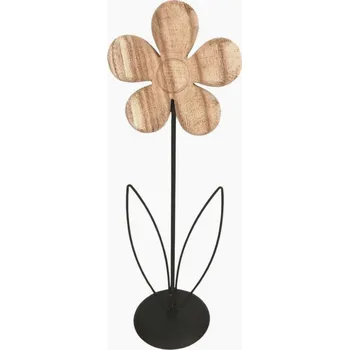 Dřevěná květina na stojánku 50,5 × 17,5 × 12,5 cm