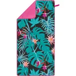 Ručník z mikrovlákna NILS Camp NCR14, motiv Listy, 160x80 cm