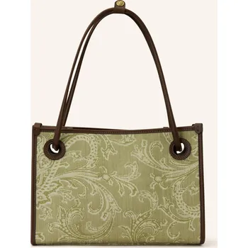 Kabelka Etro Nakupující, zelená / hnědá