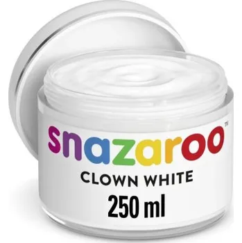 Snazaroo barva na obličej Maxi 250 ml. - Bílá Klaunská