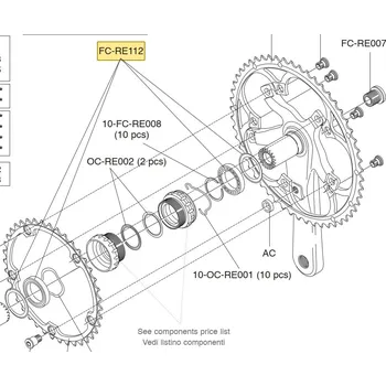 Sport Ložisko pro kliky Campagnolo Ultra Torque USB CERAMIC RECORD (2ks)