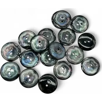 Annie's Knit Knoflík Iridescent Black Průměr: 11,5 mm