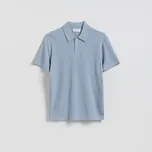 Reserved - Polo svetr s bavlnou - světle modrá - 643HD-50M - 643HD-50M-XL