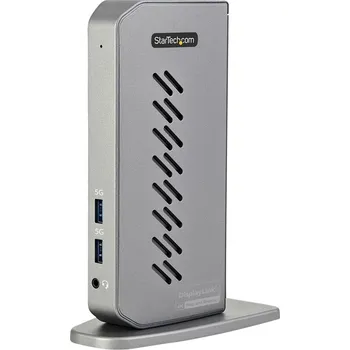 StarTech.com USB-C USB-A Dock, Hybrid Universal USB 3.0 Docking Station for USB-C or USB-A Laptop, Dual Monitor 4K 60Hz HDMI/DisplayPort, 6x USB-A Hub, Gigabit Ethernet, USB 3.1/3.2 Gen 1 - Dual 4K USB-C Dock (DK30A2DHUUE) - dokovací stanice - USB - 2 x H
