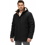 Zimní pánská prošívaná bunda s kapucí černá TX4992 - XL