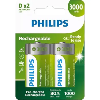 Philips Rechargeable R20B2A300/10 2 ks