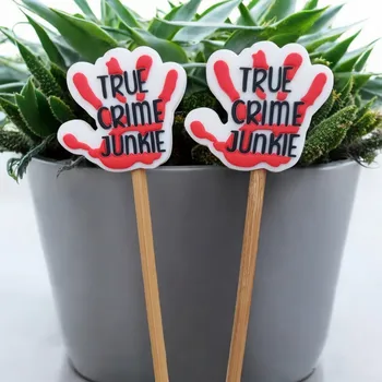 Nástroj na niť a příze Annie's Knit Zarážky na jehlice – true crime