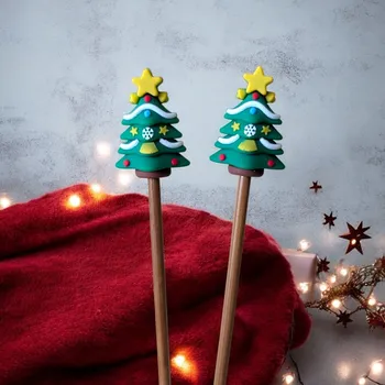 Jehlice Annie's Knit Zarážky na jehlice – 3D vánoční strom