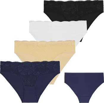 Dámské spodní prádlo Moraj dámské kalhotky kalhotky s krajkovou přední částí s květinovým vzorem, velikost M, 4 kusy