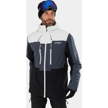 FUNDANGO Pánská lyžařská bunda Fundango Nelson BÍLÁ|ČERNÁ|ŠEDÁ