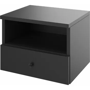 Noční stolek Nástěnný Noční stolek , šuplík s úchytkou a policí, šířka 40 cm