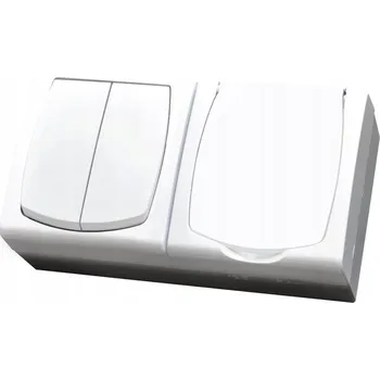 Elektrická zásuvka Hermetická Elektrická Zásuvka Ospel bílá