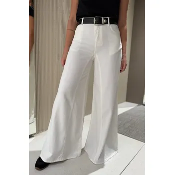 Dámské džíny Dámské džíny PINKO WINONA WIDE LEG 106228A32PZ05 bílé Velikost: 28