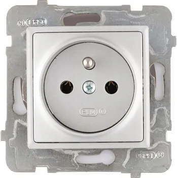 Elektrická zásuvka Elektrická Zásuvka nástěnná Polmark šedá