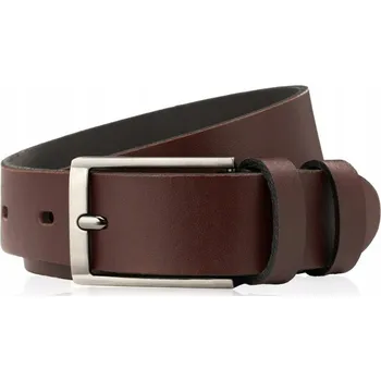 Opasek Pánský kožený Pásek Ke Kalhotám Hnědý klasický 120 CM Paolo Peruzzi Módní