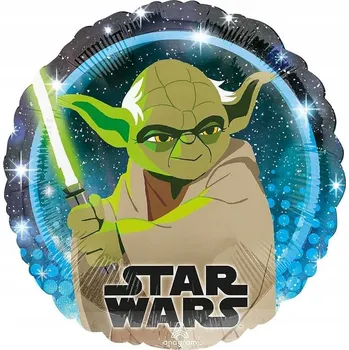Balónek Fóliový balónek Amscan Star Wars Galaxy Yoda 45 cm