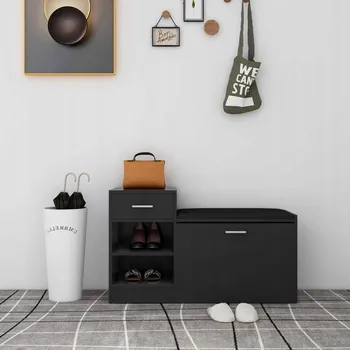 Botník Botník VidaXL 94,5 x 57 x 31 cm černá