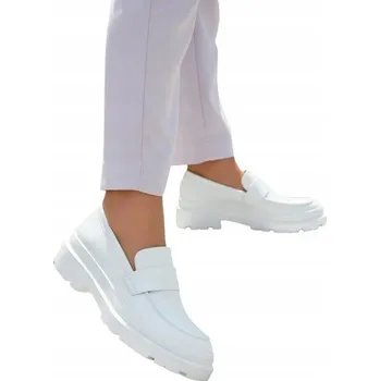 Dámské mokasíny Bílé dámské mokasíny MB405 velikost 39