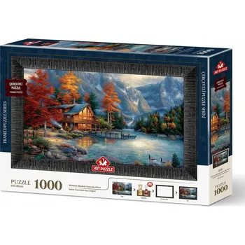 Puzzle ART PUZZLE Puzzle s rámem a lepidlem 3v1 Stín nad řekou 1000 dílků
