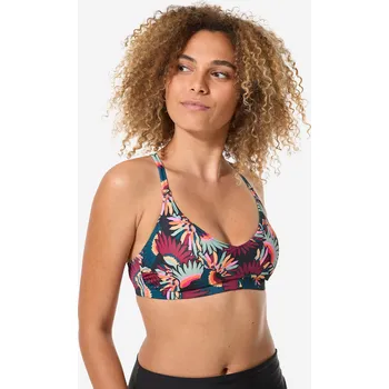 Dámské plavky DECATHLON Horní díl dámských plavek Lila 36 VÍCEBAREVNÁ