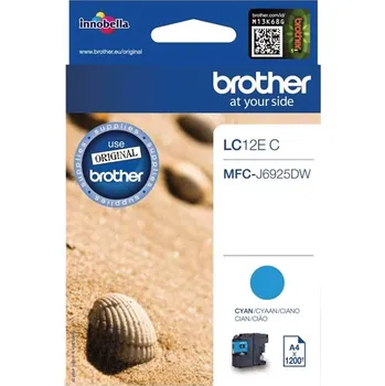 Brother LC12EC - XL kapacita - azurová - originální - inkoustová cartridge