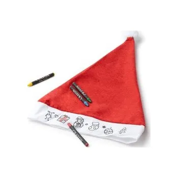 Karnevalový kostým Dětská vánoční čepice Nick, červená, Velikost D