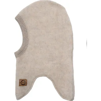 Kojenecká čepice MIKK-LINE Merino kukla dětská béžová Melange Offwhite Mikk Line Velikost: 50-53cm (vel 98/104)
