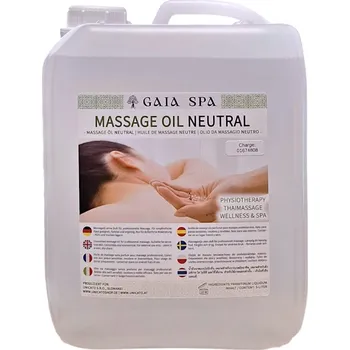 Masážní přípravek Neutrální parafínový masážní olej bez parfemace GAIA SPA 5L