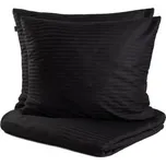 Pościel | AGNES | satynowa czarna | 160x200 + 2*70x80 cm | 730306