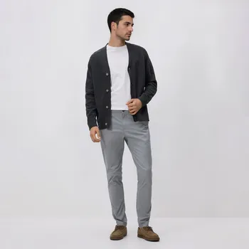 Reserved - Kalhoty chino slim fit - světle šedá - YV905-09X - YV905-09X-36