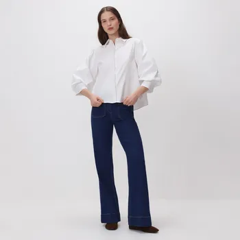 Dámské oblečení Reserved - Džíny flare - modrá - 827IU-55J - 827IU-55J-42