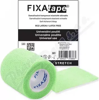 FIXAtape STRETCH samofix.obin.5x450cm fluor.green