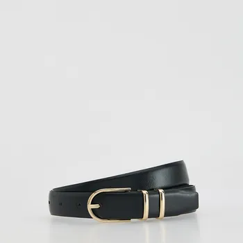 Dámský kabát Reserved - Pásek ze směsi přírodních usní - černý - 292IC-99X - 292IC-99X-L