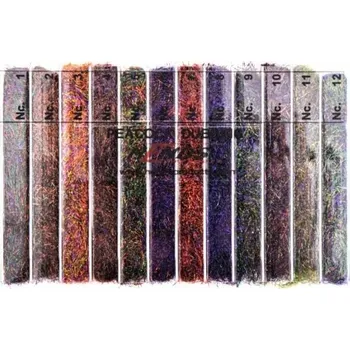 Peacock Dubbing Box Hends Mix 12 barev