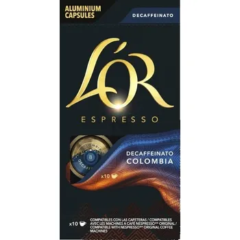 L’OR Espresso Colombia Decaffeinato kapsle 10 ks