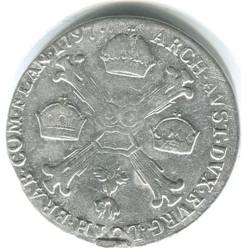 František II. 1/4 tolar 1797/C. Praha. Ag.