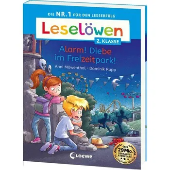 První čtění Leselöwen 2. Klasse - Alarm! Diebe im Freizeitpark! - Möwenthal, Anni [DE] (2026, Brožovaná, Loewe Verlag GmbH)