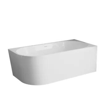Vana INVENA - Volně stojící vana příčné pravá 150 cm Astri se sifonem AN-03-15P-F