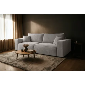 Pohovka Pohovka FIERRO - světlešedá - manšestr - LINCOLN 86